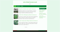 Desktop Screenshot of ilmupengetahuanalam.com
