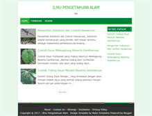 Tablet Screenshot of ilmupengetahuanalam.com